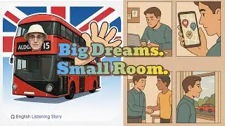 🎧 EFL Story: Big Dreams. Small Room. | Learn English