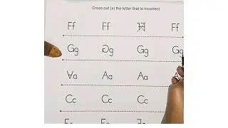 Cross the incorrect Letter|Alphabet practice|Nursery LkG worksheet #shortsviral #shorts #shortsfeed
