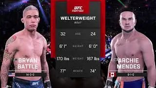 Bryan Battle vs Archie Mendes | FULL FIGHT | UFC 329