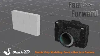 Low polygon Modeling - From a Box to a Camera (Shade 3D)