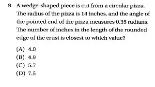 SAT Prep Geometry & Trigonometry 6-5 Basic Trigonometry Q9
