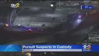 High-Speed Pursuit With Stolen Cadillac Winds Through South LA