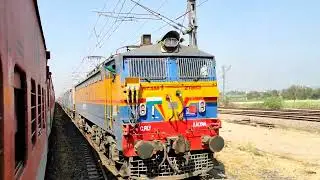 Kalyan WCAM3 Locomotive hauled 12169 Pune Solapur Intercity SF Express Train