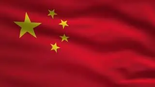 China Waving Flag Animation | 8k Ultra HD | Flags of the World