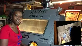 Sandcarving   Sandblasting with my 2034 VXA from Rayzist
