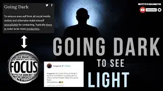 Going Dark To See Light! Next Level Of Focus. #Mastermind #Production
