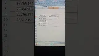 hide 4 digit phone number in excel
