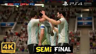 FIFA 18 : World Cup Russia | Argentina vs Germany | SemiFinal | PS4 Gameplay