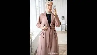 Blazer Panjang Wanita Muslim Korean Style #fashion #bajuwanitaterbaru #funny