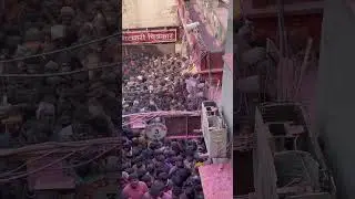 Banke bihari mandir ka haal holi meh😵😵 #holi #vrindavan #mathura #bankebihari #holispecial