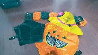 Amazon Happy Halloween Party Decorations Baloons and Banner KIT   Unboxing Review