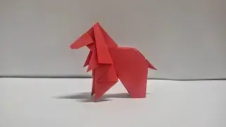How To Make A Paper Origami Afghan Hound Dog Easy Step By Step