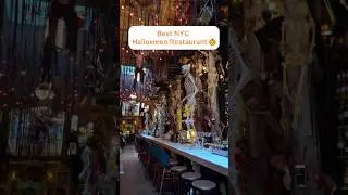 Best Halloween Restaurant Times Square NYC | Broadway Pre-Show Dinner 🎃