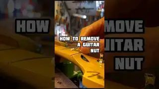 How to remove a broken Bass Guitar Nut #craft #tutorial #repair