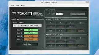 Roland S-10 Sample Loader - Test