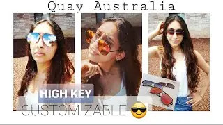QUAY AUSTRALIA | HIGH KEY CUSTOMIZABLE (MINI) SUNGLASSES | TRY-ON + REVIEW