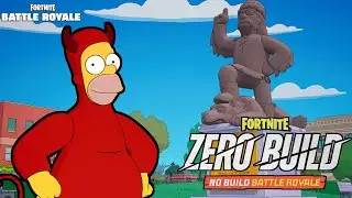 Fortnite x The Simpsons | Battle Royale Zero Build | Solo | No Commantary 4K Gameplay | Evil Homer