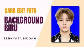 Cara Edit Foto Background Biru di Canva