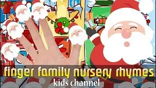 Santa Claus Finger Family Song | Nursery Rhyme For Kids Children & Babies