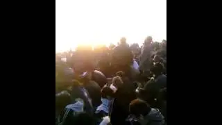 Waiting in line at Comiket 77