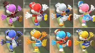 Mario Kart World - All Yoshi Outfits