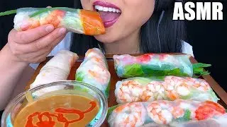 ASMR SHRIMP SPRING ROLLS (Extreme Crunch Eating Sounds) NO TALKING | ASMR Phan