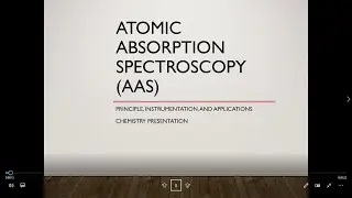 Atomic Absorption Spectroscopy
