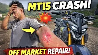 MT-15 Accident 😱 | Crash, Injury & Off-Market Repair Cost Revealed