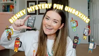 Распаковка загадочного значка Disney | значки Loungefly Pixar для стаканов ❤️✨🩵