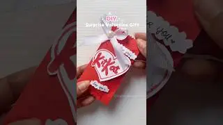 DIY Valentine Gift Card❤️😱😱 #art #craft #shorts #viral