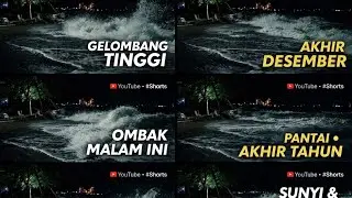 Gelombang Tinggi Akhir Desember di Pantai Merak Mabak 🌊