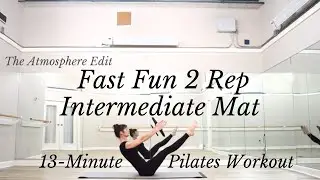 Fast, Fun Two Rep Intermediate Mat | 13-minute Authentic Pilates magic circle mat workout