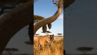 Monkey's evil act : bee attack the tiger unstoppable swarm fury #wildlife #nature #animalattack