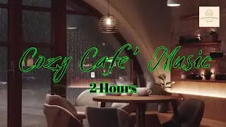 2 hours | Cozy Rainy Cafe Ambience (Soft Piano + Rain) Lofi Coffee Shop Music with rain Background