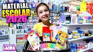 COMPRANDO MEU MATERIAL ESCOLAR 2026 / UNIVERSO DA LAURA