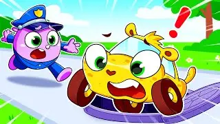 No Playing on Manholes!🚫🚧 Safety Song & Dance with Police Car! 🚔🎶 KiddyHacks