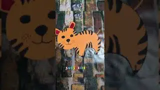 Paper Tiger craft for kids #shorts 🐯 | International Tiger day