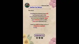 2nd Day Letter to JESUS #blessings #godlovesyou #peace