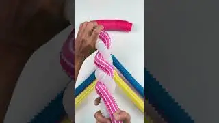 Relaxing and Pink Creation POP TUBE #diy #satisfyingvideos#relaxing #creative #oddasmr #naturalcolor