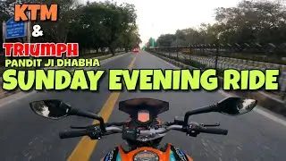 Is Bar Sunday Ride Par No Traffic At All || Qutub Institutional Area Delhi || Sunday Evening Ride...