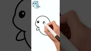 How To Draw A Cute DOLPHIN 🐬 Step By Step | The Simple Studio