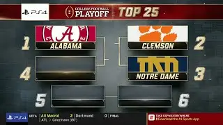 College Football Playoff: Top 25 | (November 6th, 2018)