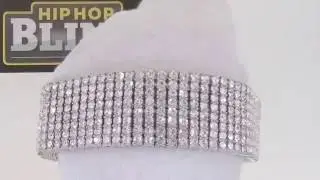 Hip Hop Bracelet | 8 Row Iced Out Bracelet | Bling Bling