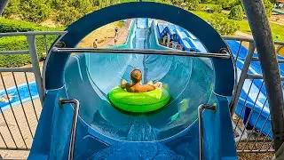 Funny Niagara Water Slide at Aquapark Cegl&eacute;d
