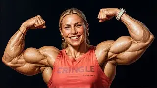 BEAUTIFUL BODYBUILDER WOMAN WITH BIG BUILD BICEPS : J WHITESEL