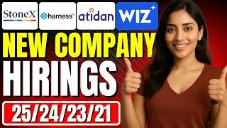 ✅4 New Tech Companies Hiring Now! | 2025, 2024, 2023, 2021 Batches