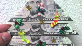 Money Origami Cash Gifts Decked Out For Christmas - A Foldin Money Montage!