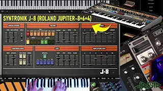 IK Multimedia Syntronik J-8 Synth, Based On ROLAND JUPITER-8, 6, 4 Synthesizers Sound Demo