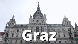 City Hall on the central square of Graz, Austria//Ратуша на центральной площади Граца, Австрии