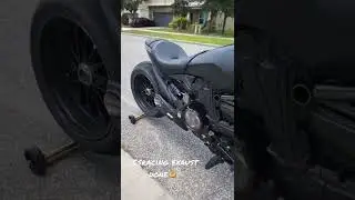 Like 👍 and Follow #shorts  2022 Xdiavel Dark with CSRACING exhaust